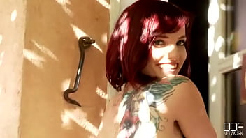 Preview 4 of First Time Sex Garlfrand - Flirty on the Terrace!