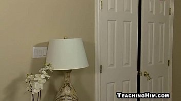 Preview 1 of Pornx Japan School - Horny twink sucking a mature studs hard cock