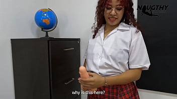 Preview 2 of Woodman Sabrinka - Hot girl masturbates in the detention room