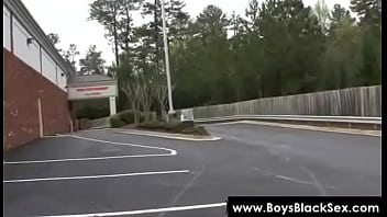 Preview 2 of Hardcore Men Handjob - Blacks Thugs Breaking Down Sissy White Boys 22