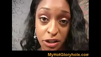 Preview 2 of Luna Casting - Only gloryhole blowjob black cutie 3