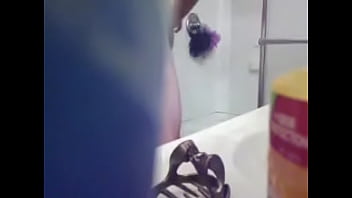 Preview 4 of Animal Rug - hidden bathroom cam catches world&#039_s smallest dick