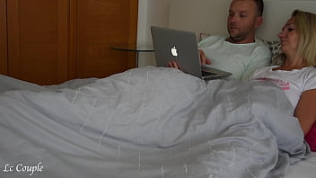 Preview 1 of Suvina Xxx - Amateur married couple watching porn together and it continued with moaning and cumshot on pussy