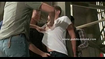 Preview 3 of Rape Moms Assholes - Gay and blond slave gets pissed on