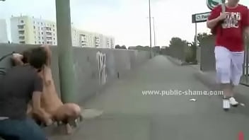 Preview 3 of Sunny Sleeping Sex - hot chick humiliated in street