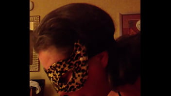 Preview 2 of Vintage Lesbos - Masked Mature sucks off hubby