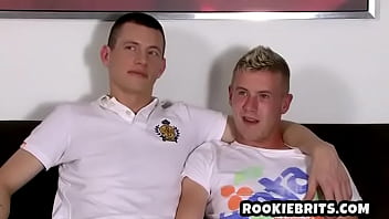 Preview 4 of Gf Blind Folded - Two horny british guys interviewed before oral