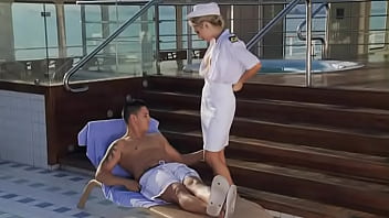 Preview 4 of Xxx Fund Mother And Son - Screwing a Guest by the Pool on the Yacht Is Her Goal Today