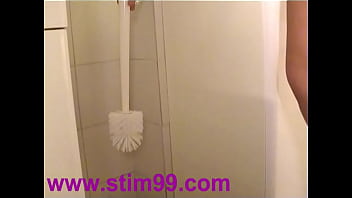 Preview 2 of Alaxe Mae - Toilet Brush Hardcore Fucking Pussy Masturbation Bizarre Toy