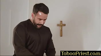 Preview 3 of Danica Collins Slapped - Bear Priest fucks a Church Boy@TabooPriest.com