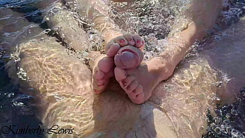 Preview 4 of Big Ass Anty Sex - Cum On My Wet Step Sisters Feet - Dream Outdoor Bathtub Threesome Foot Job