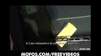 Preview 1 of Sexgolom - Sexy young Czech redhead is paid to strip down and fuck in public