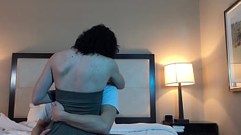 Preview 4 of Amber Lynn Vs Francois Papillon - Making Out with Hot Petite Woman