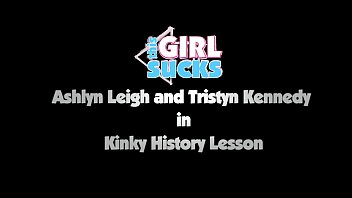 Preview 1 of Cathryn Bernardo - ThisGirlSucks Brunette Ashlynn Leigh big tits Tristyn Kennedy threesome sex