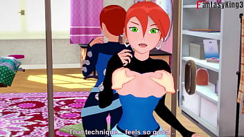Preview 3 of Best Teen Age Pussy - Gwen Tennyson (grown) Fucking In front of the mirror | 2 | Ben 10 | Full vid and Full POV on Sheer or PTRN: Fantasyking3