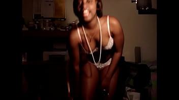 Preview 1 of 18 Years Yo Fuck Her Dad Friend - Ebony Strip Tease Pt1