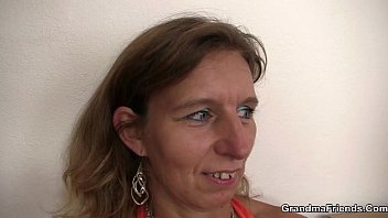 Preview 2 of Topalone - Two guys enjoy fucking old chick