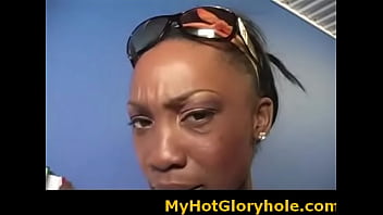 Preview 1 of Mother Son Sister New Sex - Black babe sucking cock - Gloryhole Initiations 24
