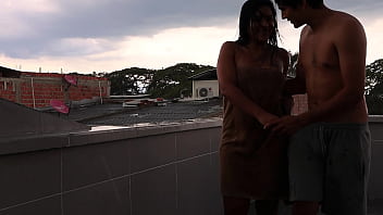 Preview 1 of Xxx Poshto Prant Full - un dia frio y lluvioso hace que ella quiera el calor de mi verga