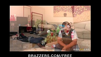 Preview 1 of Mom Puts - Big-tit brunette MILF comes home to find boy in her bed