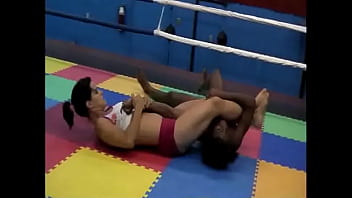 Preview 2 of Audrey Nova - BLACK PANTHER (Oyeta)  wrestling