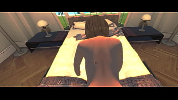 Preview 2 of Schoolgirl Lesbian Anime - Let&#039_s Play: Beach HouSex VR