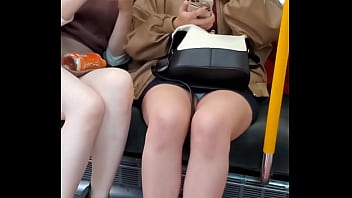 Preview 2 of Anto Italian - Japanese Cuties Upskirting For You On Train