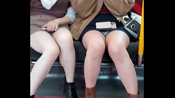 Preview 3 of Anto Italian - Japanese Cuties Upskirting For You On Train