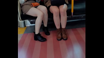 Preview 1 of Anto Italian - Japanese Cuties Upskirting For You On Train