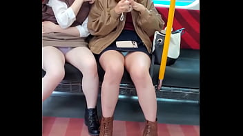 Preview 4 of Anto Italian - Japanese Cuties Upskirting For You On Train