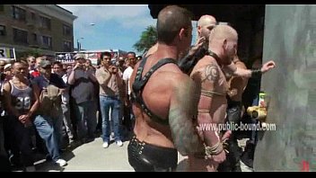 Preview 3 of Black Cock And Teen Girl - Public gather outdoor on the streets