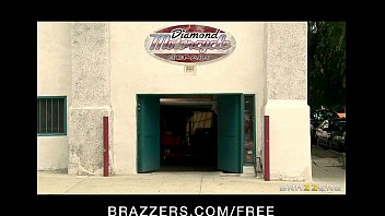 Preview 1 of Pndrea Rey - Sexy Asian mechanic Skin diamond rides big hard dick as payment