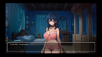 Preview 4 of Anal Asian Latina - Bluring the walls [ ROMANCE Hentai Game ] Ep.5 couple FRENCH KISSING after confessing naughty fantasies !