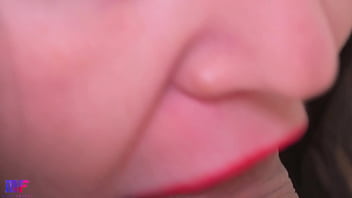 Preview 2 of Rape Movies Sex - Blowjob close-up,  kisses. Creampie in mouth