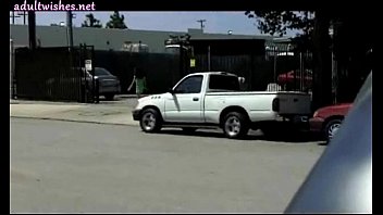 Preview 4 of Cewe Belitar - Blonde slut sucking a cock on the street