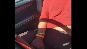 Preview 2 of Mom Dining Table Under Sex - Ebony Beauty Yuki-Senpai Flicks Her Sexy Pussy On Roadside (KuroYukiExperience)