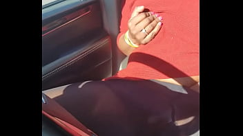 Preview 3 of Mom Dining Table Under Sex - Ebony Beauty Yuki-Senpai Flicks Her Sexy Pussy On Roadside (KuroYukiExperience)