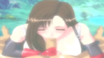 Preview 4 of Watching Some South Park - Final Fantasy VII - Tifa&#039_s Handjob,  Blowjob &amp_ Boobjob
