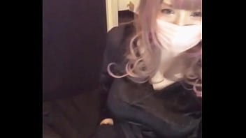Preview 2 of Dick Flash Seen - 【個撮】猫耳を付けた女装が配信オナニーする動画