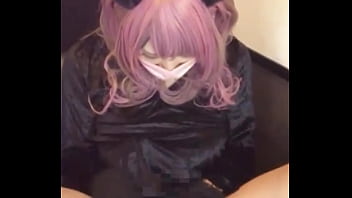 Preview 4 of Dick Flash Seen - 【個撮】猫耳を付けた女装が配信オナニーする動画
