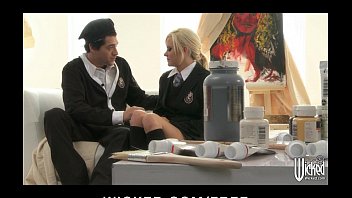 Preview 1 of Jpya Ahsan - Curious blonde model Kelly Surfer is fucked by a french painter