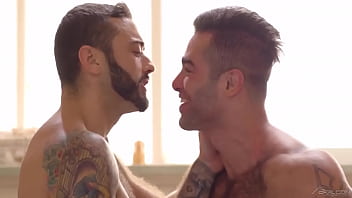 Preview 3 of Horcz Massage - Center of the bareback anal relaxation - Lucas Leon ,  Drew Valentino