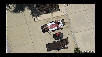 Preview 1 of Kerina Xxxxx - Big-booty brunette Melina Masson is picked-up for sex by the pool