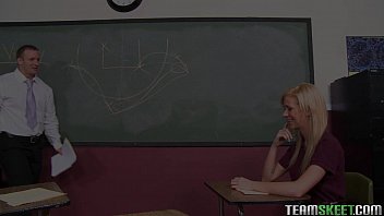 Preview 1 of Platinun - InnocentHigh Blonde teen Elizabeth Bentley classroom big cock sex