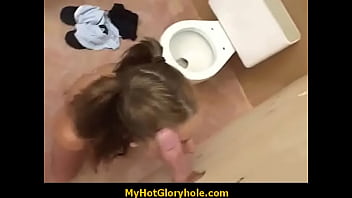 Preview 2 of Night Club Cum Orgie - Initiating sexy girl in the art of blowjob gloryhole 13