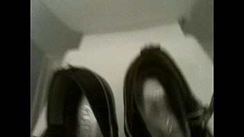 Preview 1 of Obsse Kissing - Cum on my coworker Heels in Toilets 02
