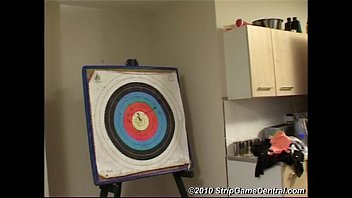 Preview 3 of Cumb Party - Demi Scott &amp_ Sarah play Strip Darts