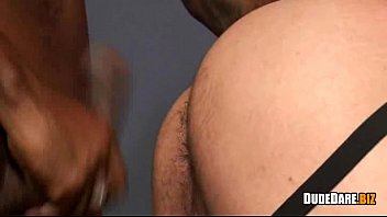 Preview 4 of Pounding Party - White dude gets dick sucked by black thug