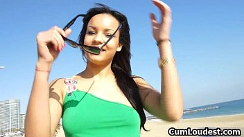 Preview 2 of Arab Suck White Cock - Hot brunette whore Sasha Jones has cute