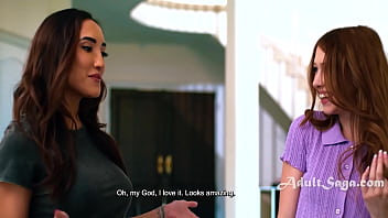 Preview 1 of Elysa Exhibitionist - MILF Fucks The Neighbors Girl - Chloe Amour,  Myra Moans